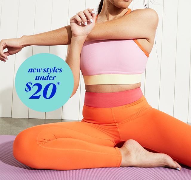 shop active. new styles under $20*
