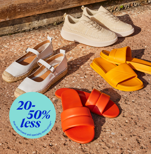 shop shoes. 20-50% less than department & specialty store prices**